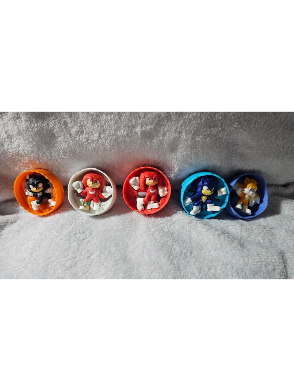 (5pc) McDonald's Sonic the Hedgehog Happy Meal Toys Tails Knuckles Shadow Lot